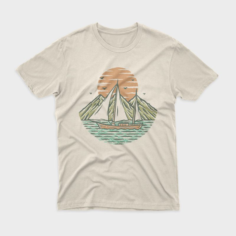 Ship commercial use t-shirt design