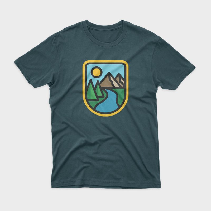 River Line t-shirt design png