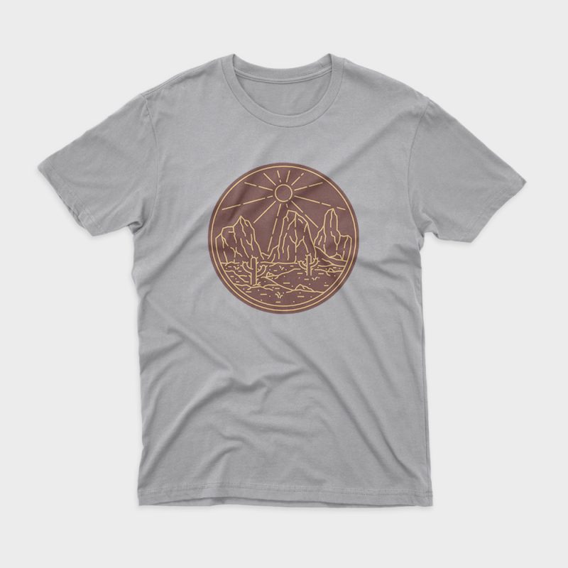 Beauty Desert t-shirt design png