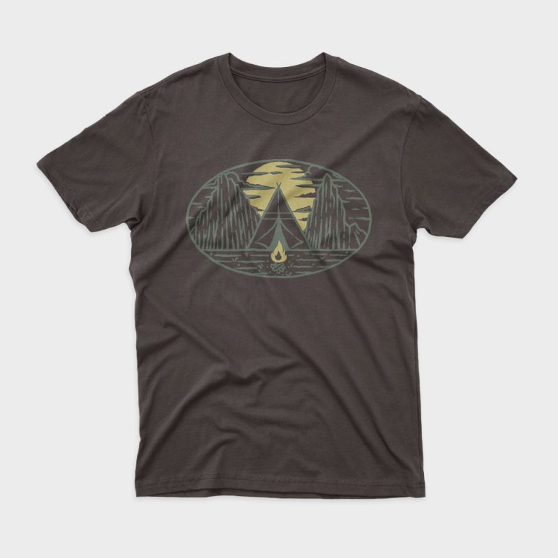 Camp t shirt design for sale