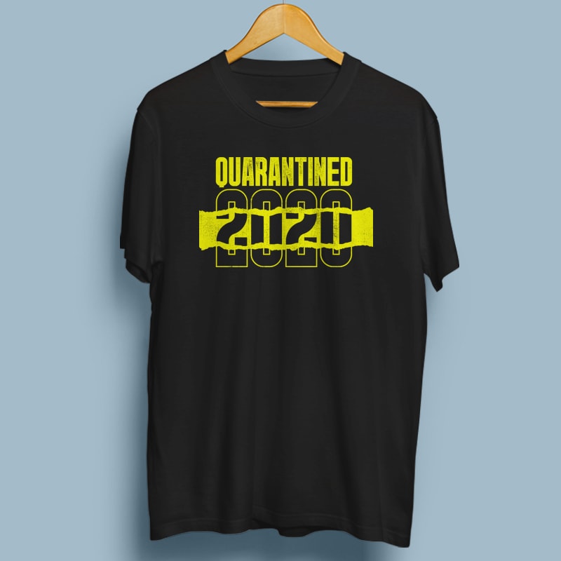 QUARANTINED graphic t-shirt design