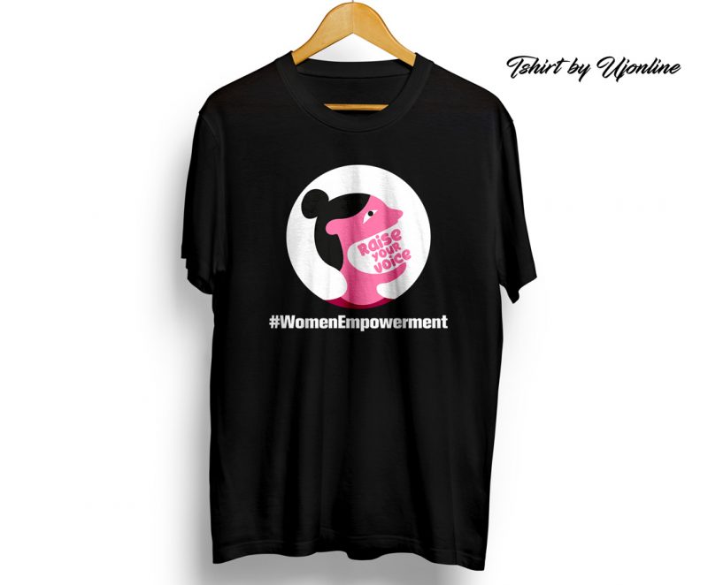 Raise Your Voice Women Empowerment t shirt design for download