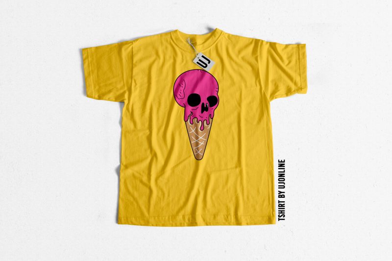 SKULL CONE t-shirt design for sale