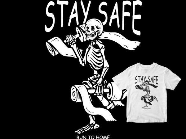 Skull runing with toilet paper gym t shirt design for purchase Skull runing with toilet paper gym t shirt design for purchase