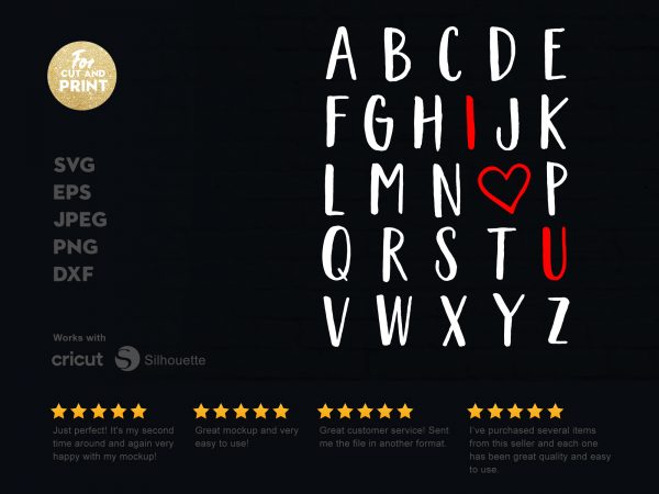 I love you alphabet t shirt design template I love you alphabet t shirt design template