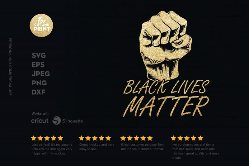 Black Live Matters 3 print ready t shirt design