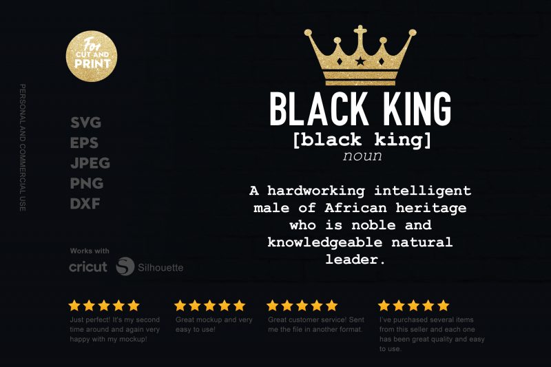 Black King 2 buy t shirt design for commercial use