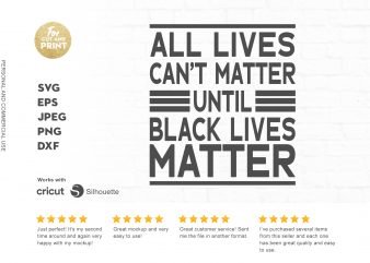 Black Live Matters 4 print ready t shirt design