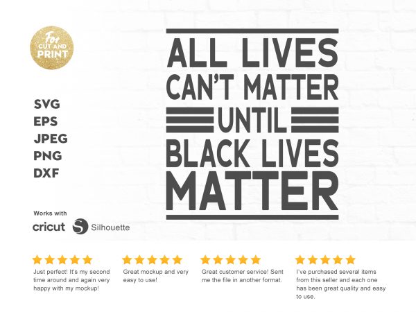 Black live matters 4 print ready t shirt design
