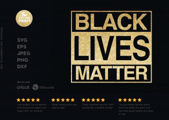 Black Live Matters 6 print ready t shirt design