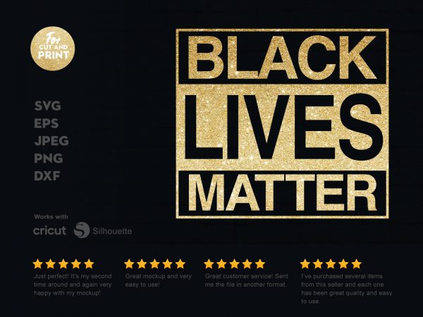 Black live matters 6 print ready t shirt design