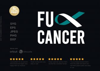 Fu Cancer t-shirt design png