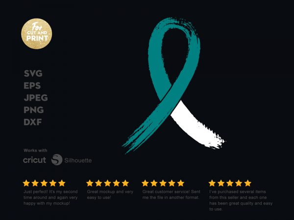 Cancer ribbon t shirt design for download