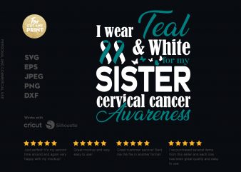 Cervical cancer awareness t-shirt design for sale
