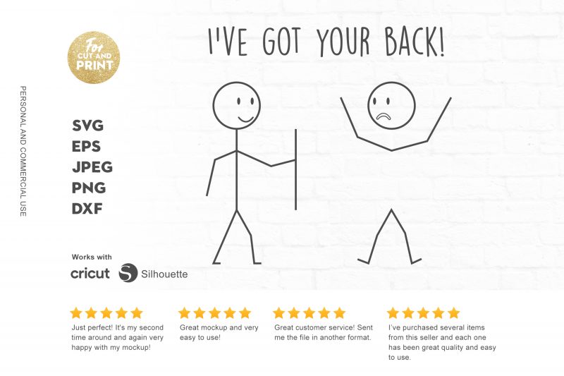 I’ve got your back t shirt design template