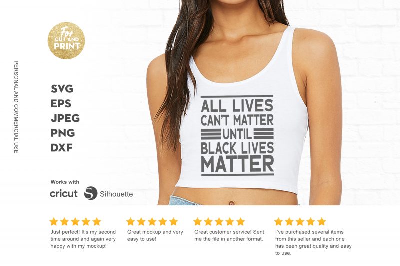 Black Live Matters 4 print ready t shirt design