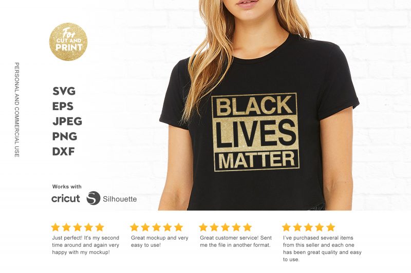 Black Live Matters 6 print ready t shirt design