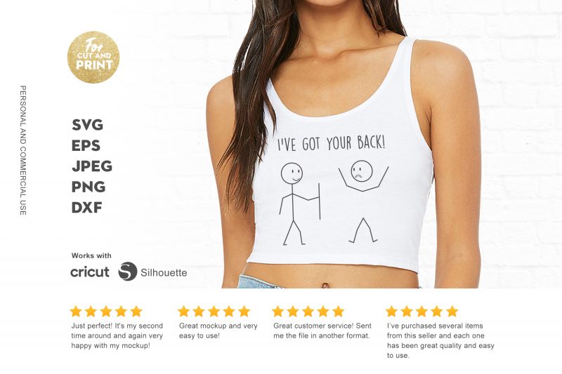 I’ve got your back t shirt design template