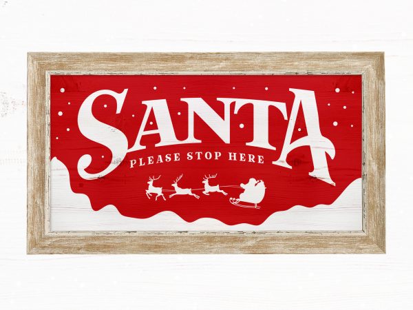 Santa please stop here ready made tshirt design