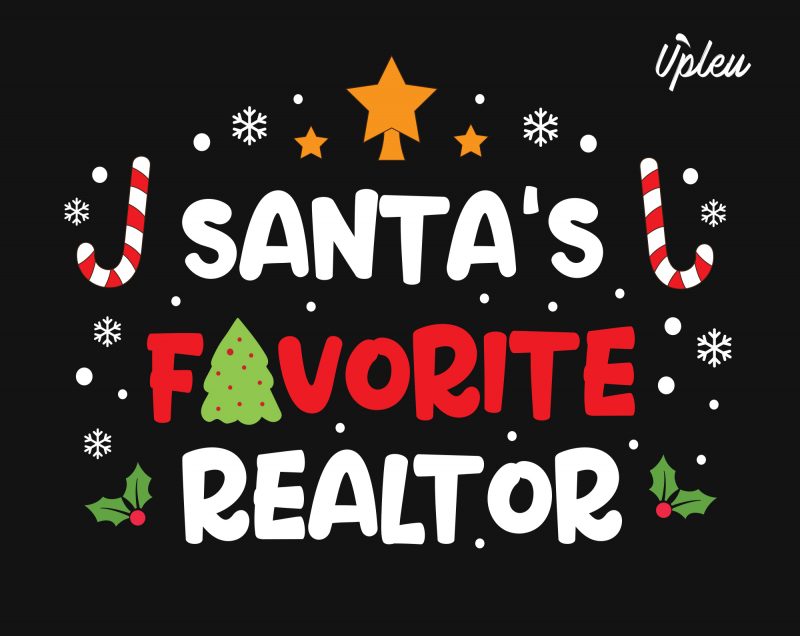Santa’s Favorite Realtor Bundle t shirt design to buy