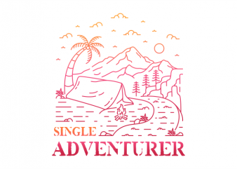 Single Adventurer t shirt design to buy