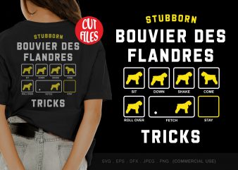 Stubborn bouvier des flandres shirt design png