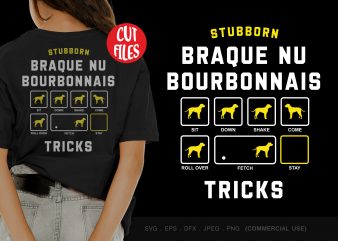 Stubborn braque nu bourbonnais tricks buy t shirt design for commercial use
