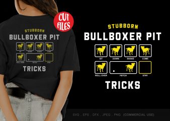 Stubborn bullboxer pit tricks buy t shirt design artwork