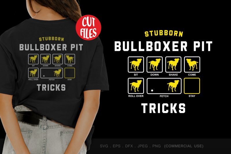 Stubborn bullboxer pit tricks buy t shirt design artwork