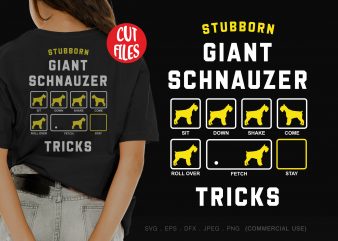 Stubborn giant schnauzer tricks t-shirt design png