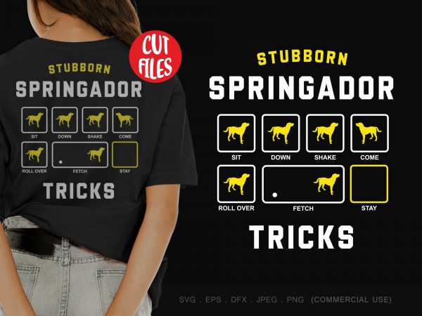 Stubborn springador tricks buy t shirt design artwork