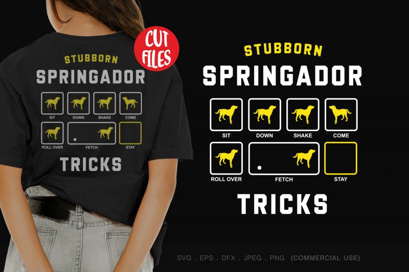 Stubborn springador tricks buy t shirt design artwork