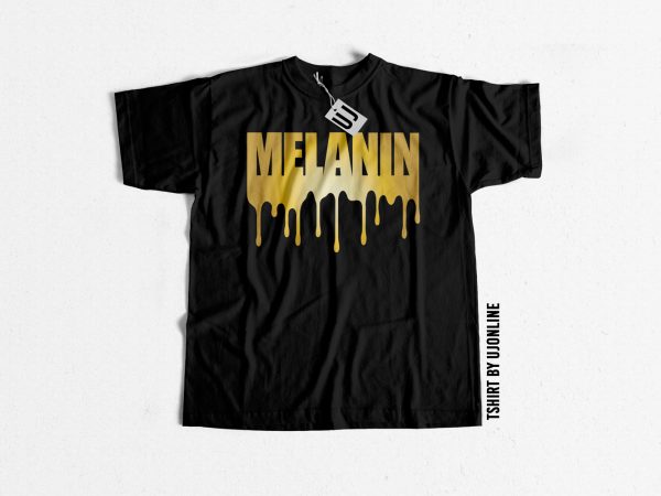 Melanin print ready t shirt design