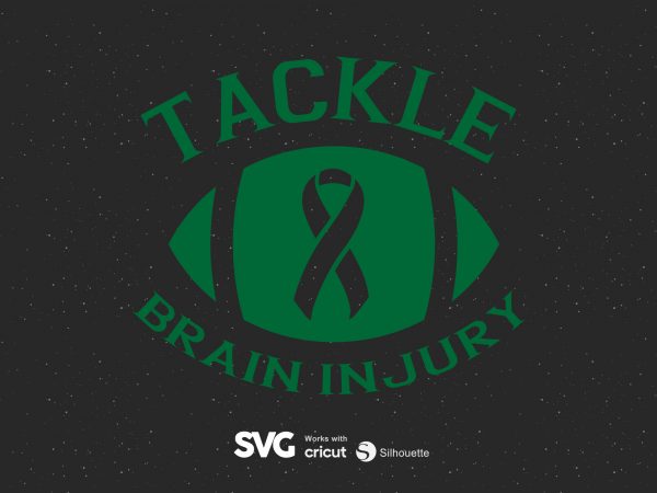 Tackle brain injury svg – brain injury – awareness – ready made tshirt design