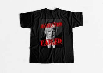 TRUMP REJECTED graphic t-shirt design