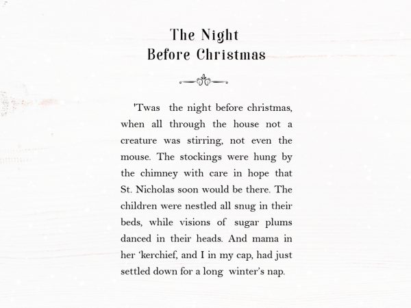 The night before christmas design for t shirt graphic t-shirt design