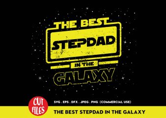 The Best Stepdad In The World graphic t-shirt design