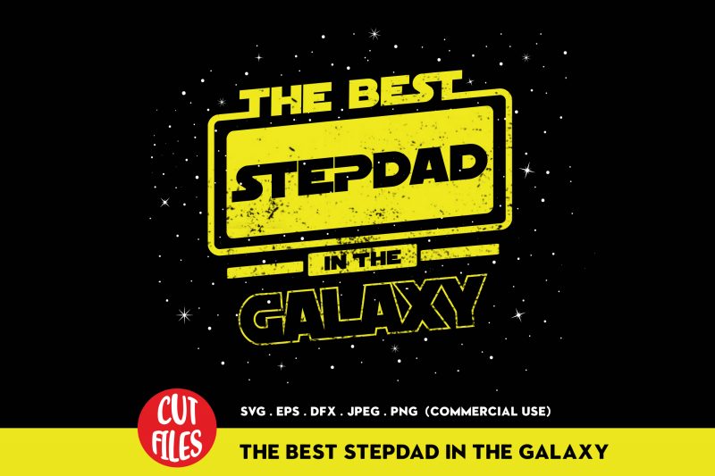 The Best Stepdad In The World graphic t-shirt design