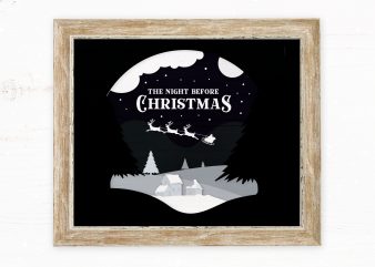 The Night Before Christmas 2 design for t shirt graphic t-shirt design