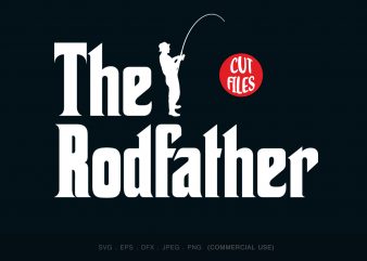The rodfather t-shirt design for sale