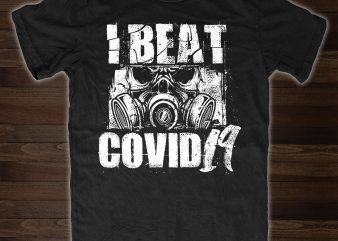 I beat Covid19 – buy t shirt design