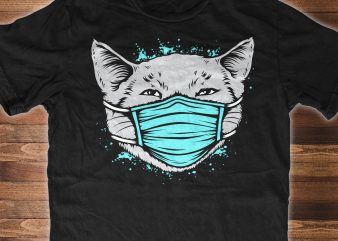 CAT Quarantine 2020 FaceMask – t-shirt design for sale