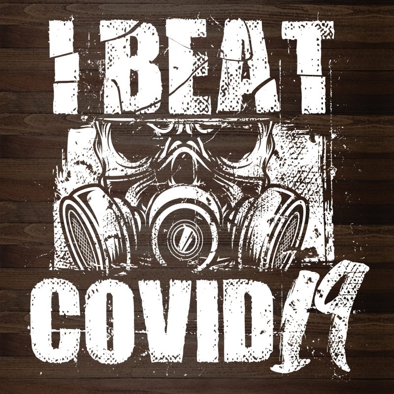 I beat Covid19 – buy t shirt design