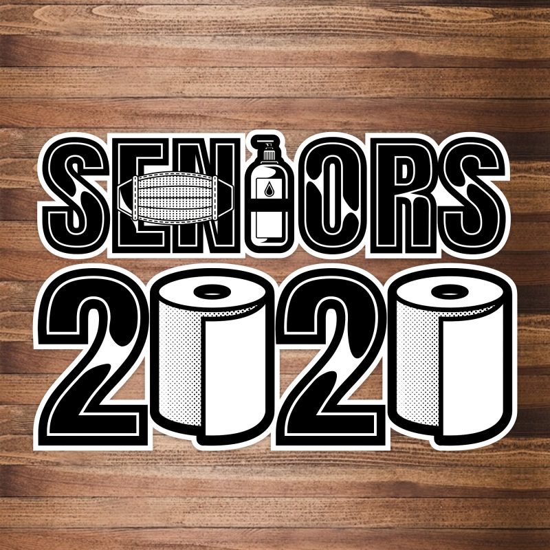Seniors 2020 Svg File – t-shirt design for commercial use
