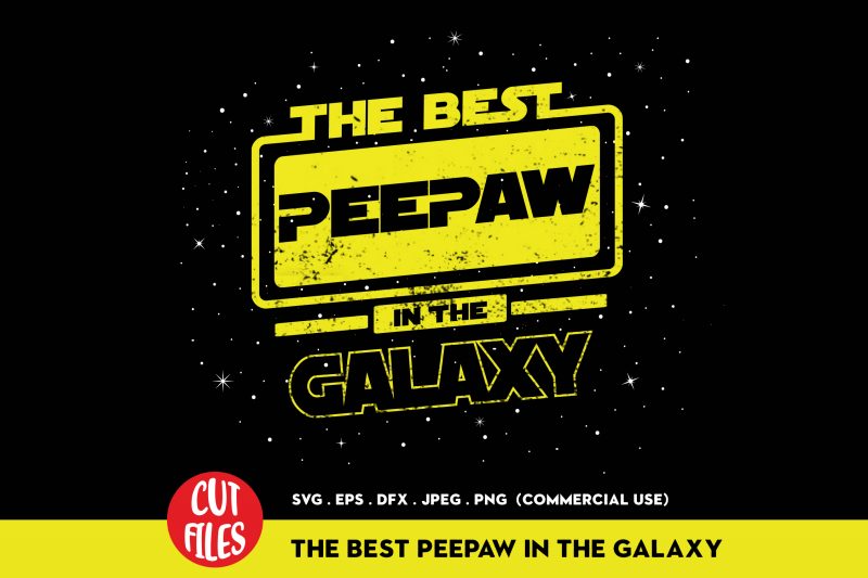 The Best Peepaw In The Galaxy t-shirt design png