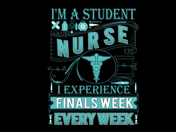 Finals week every week t-shirt design for commercial use