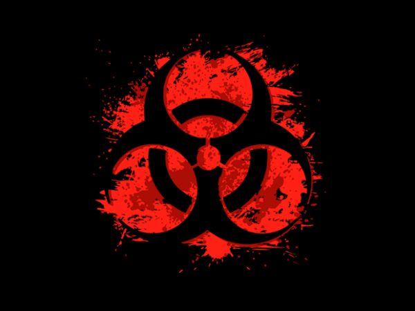Biohazard graphic t-shirt design
