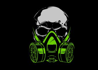 Biohazard Skull buy t shirt design for commercial use