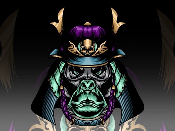 Kingkong ronin t-shirt design for commercial use