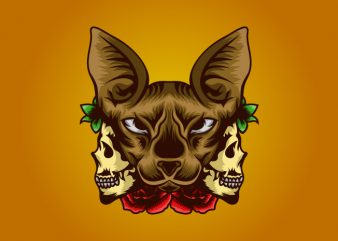 Bastet Terror t shirt design for purchase